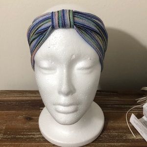 Colorful knit turban headband